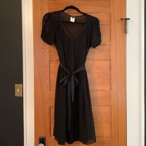 ABS sz 2 Black chiffon dress